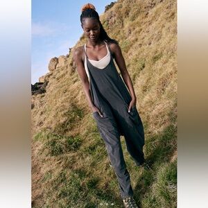 Free People Hot Shot Onesie Size Medium color Black